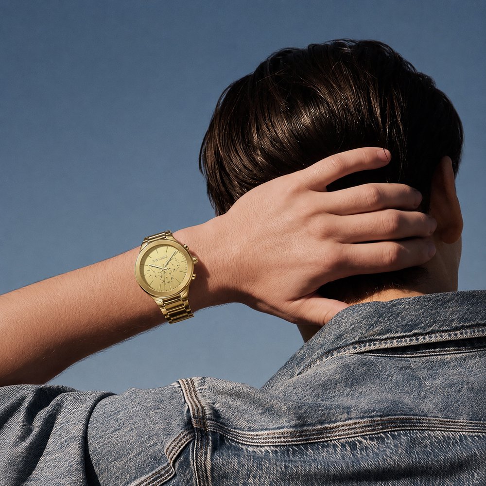 Police Gifford Gold Dial Men's Watch