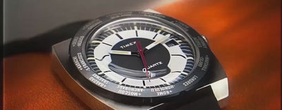 Timex Marlin 1965 Hand-Wound 34mm Leather Strap Watch Silver-Tone
