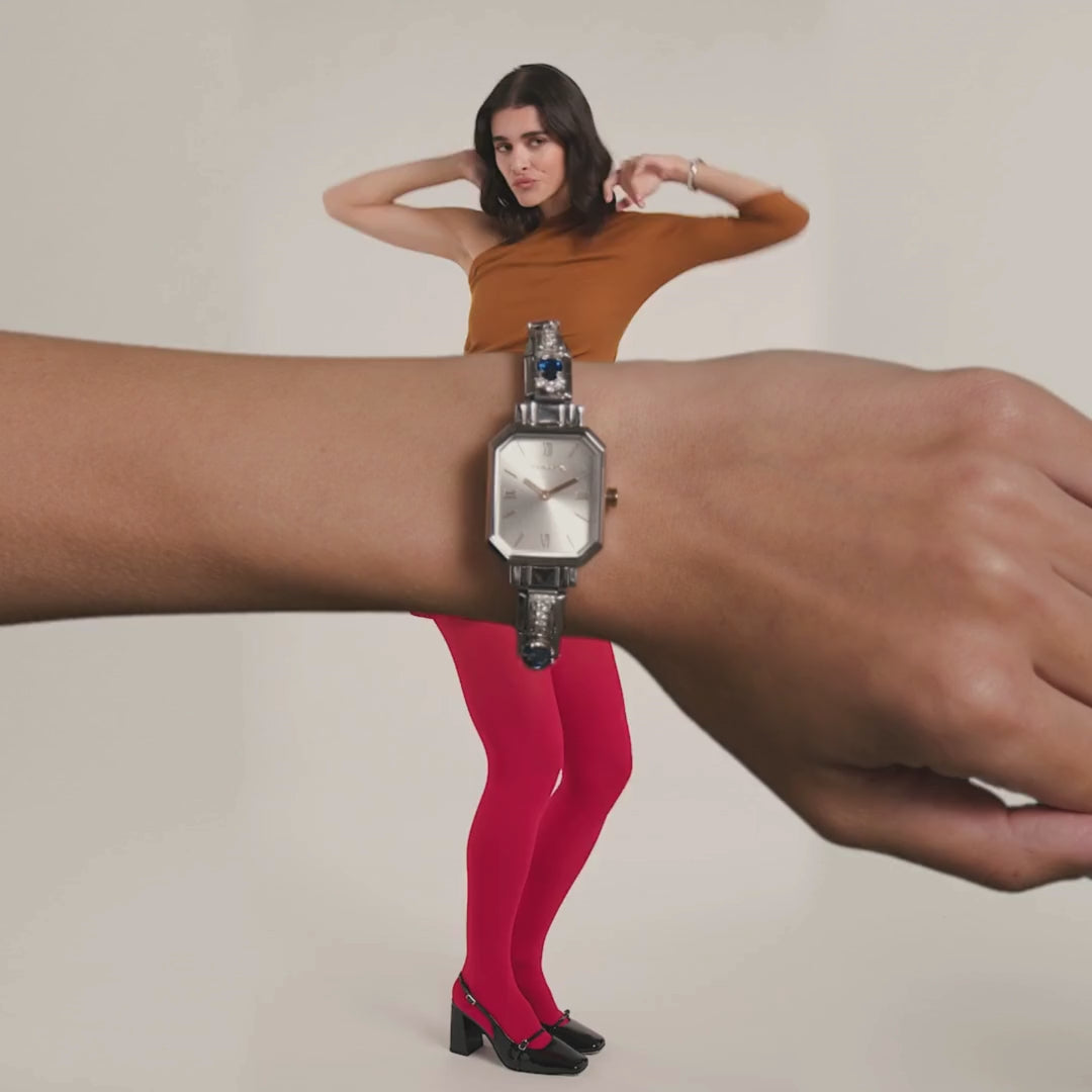 Nomination Time Paris Steel Watch Pink Glitter Dial