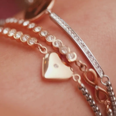 Nomination Milleluci Steel Bracelet Dog Paw Cubic Zirconia