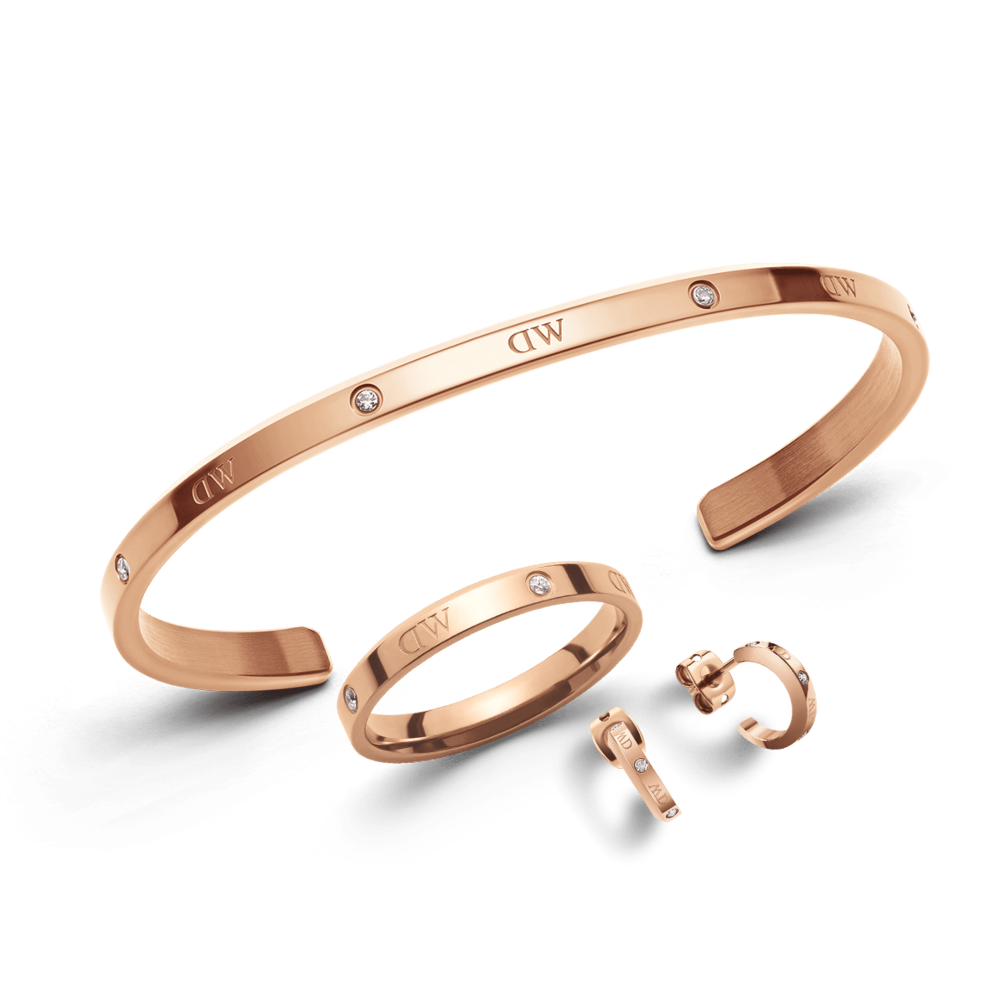Daniel Wellington Bundle : Lumine Jewelry Set Rose Gold