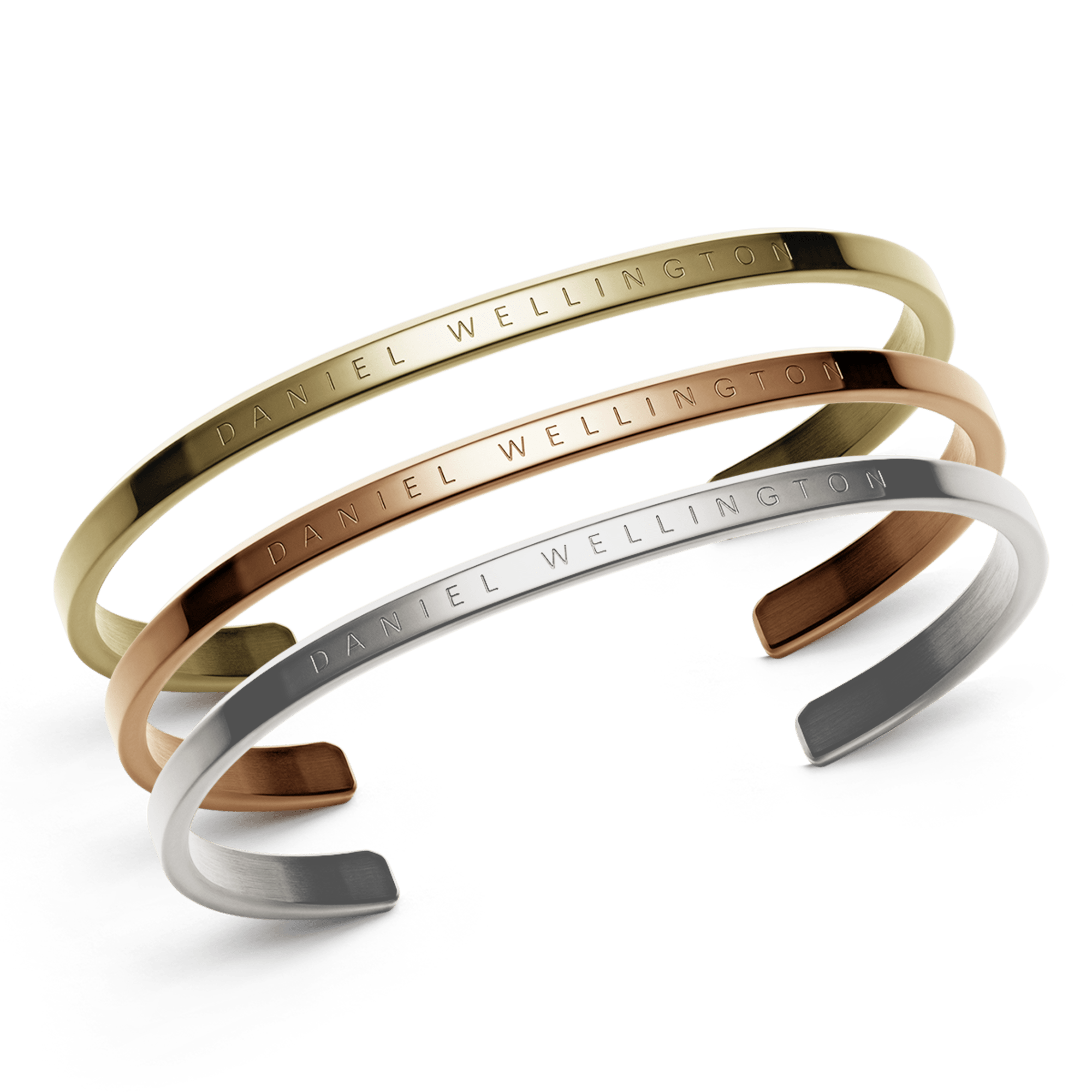 Daniel Wellington Bundle : Classic Bracelet Rose Gold + Silver + Gold
