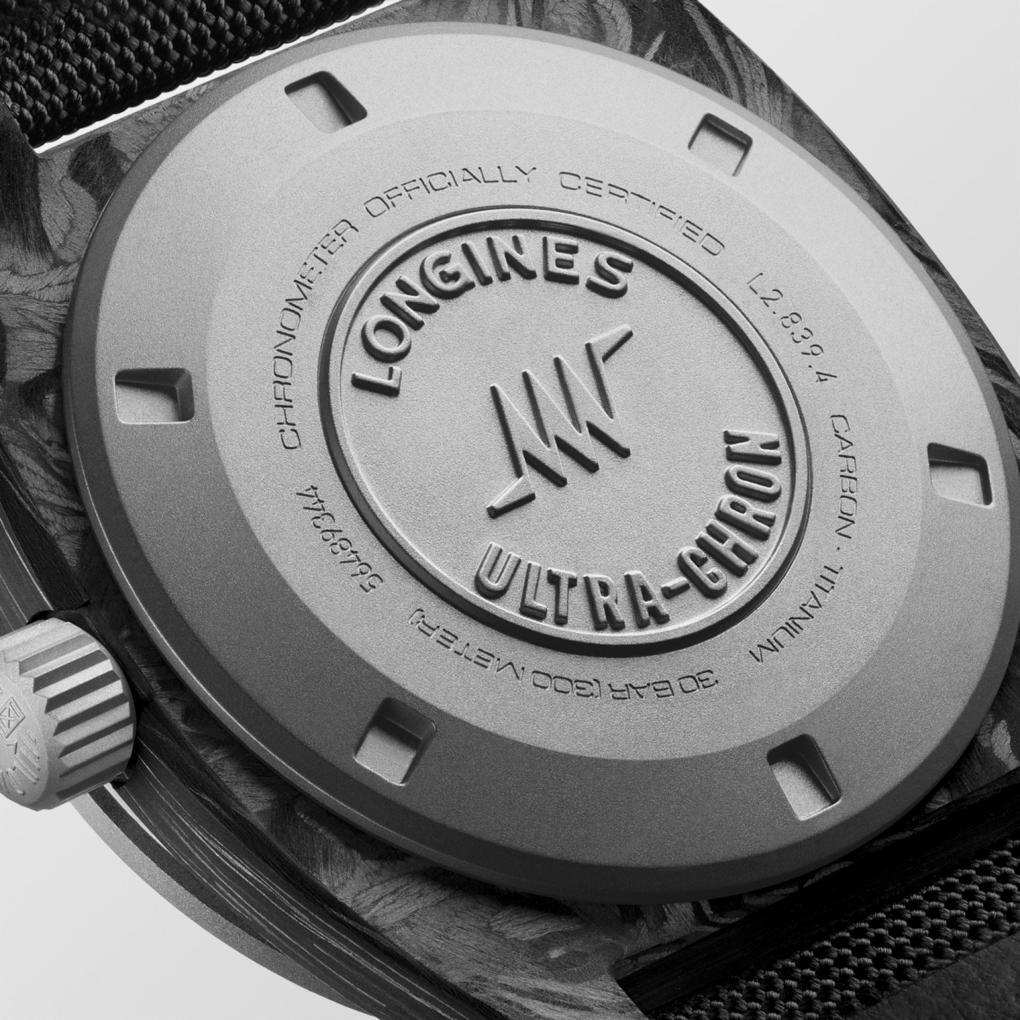 Longines Ultra-Chron L2.839.4.52.2 Men's Automatic Watch Anthracite Dial