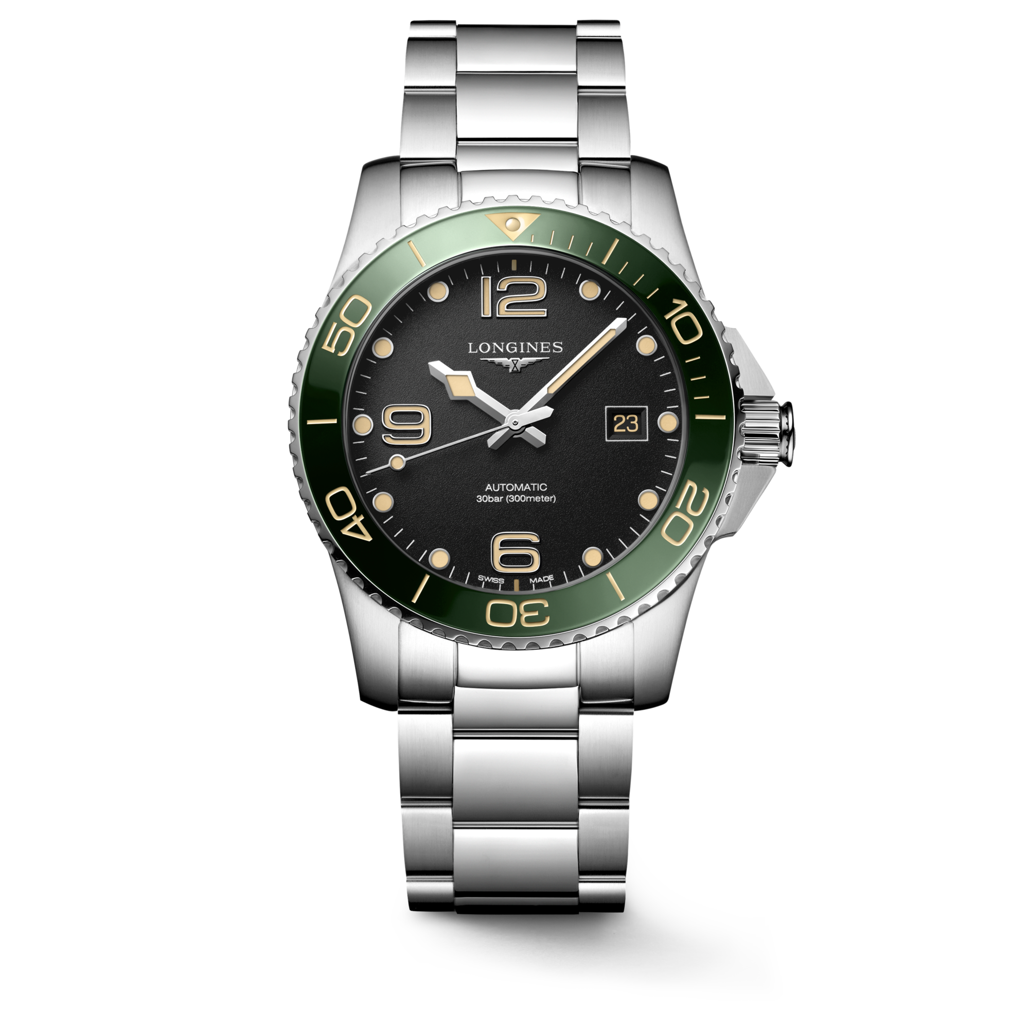 Longines HydroConquest L3.781.4.05.6 Automatic Watch Black Dial