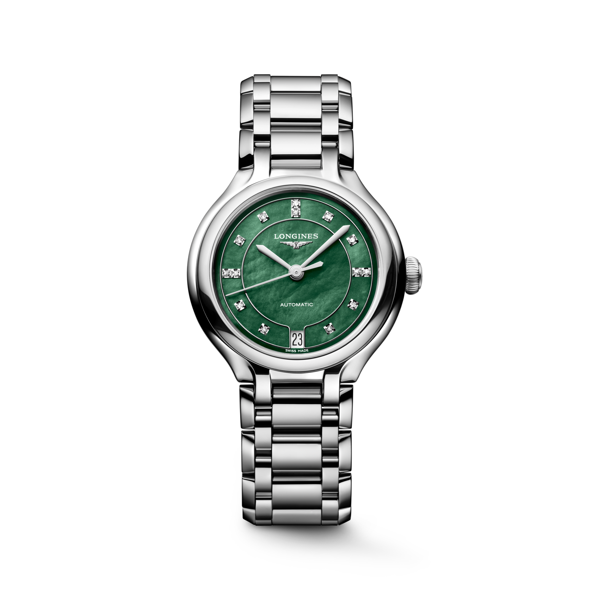 Longines PrimaLuna L8.124.4.07.6 Automatic Watch Green Dial