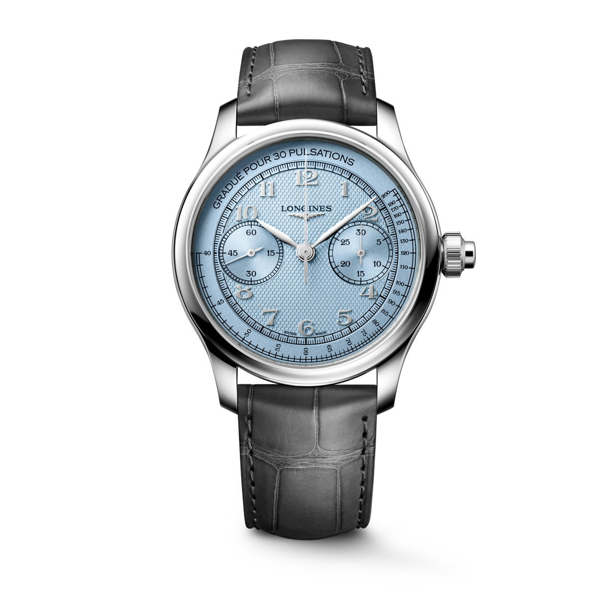 Longines Master Collection Chrono Monopusher L2.960.4.93.2 - front view
