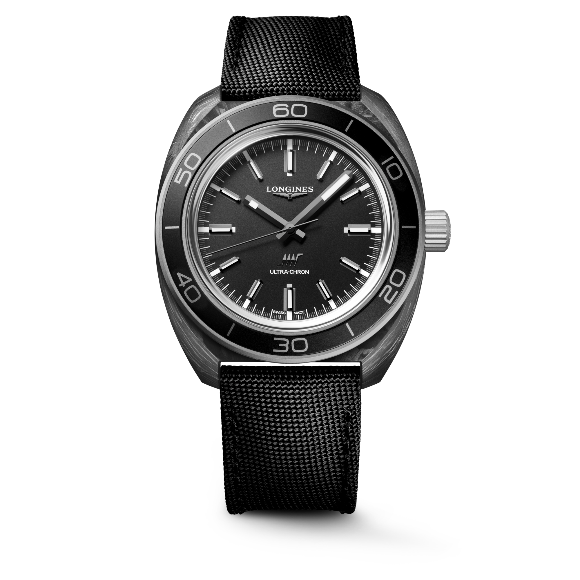 Longines Ultra-Chron L2.839.4.52.2 Men's Automatic Watch Anthracite Dial