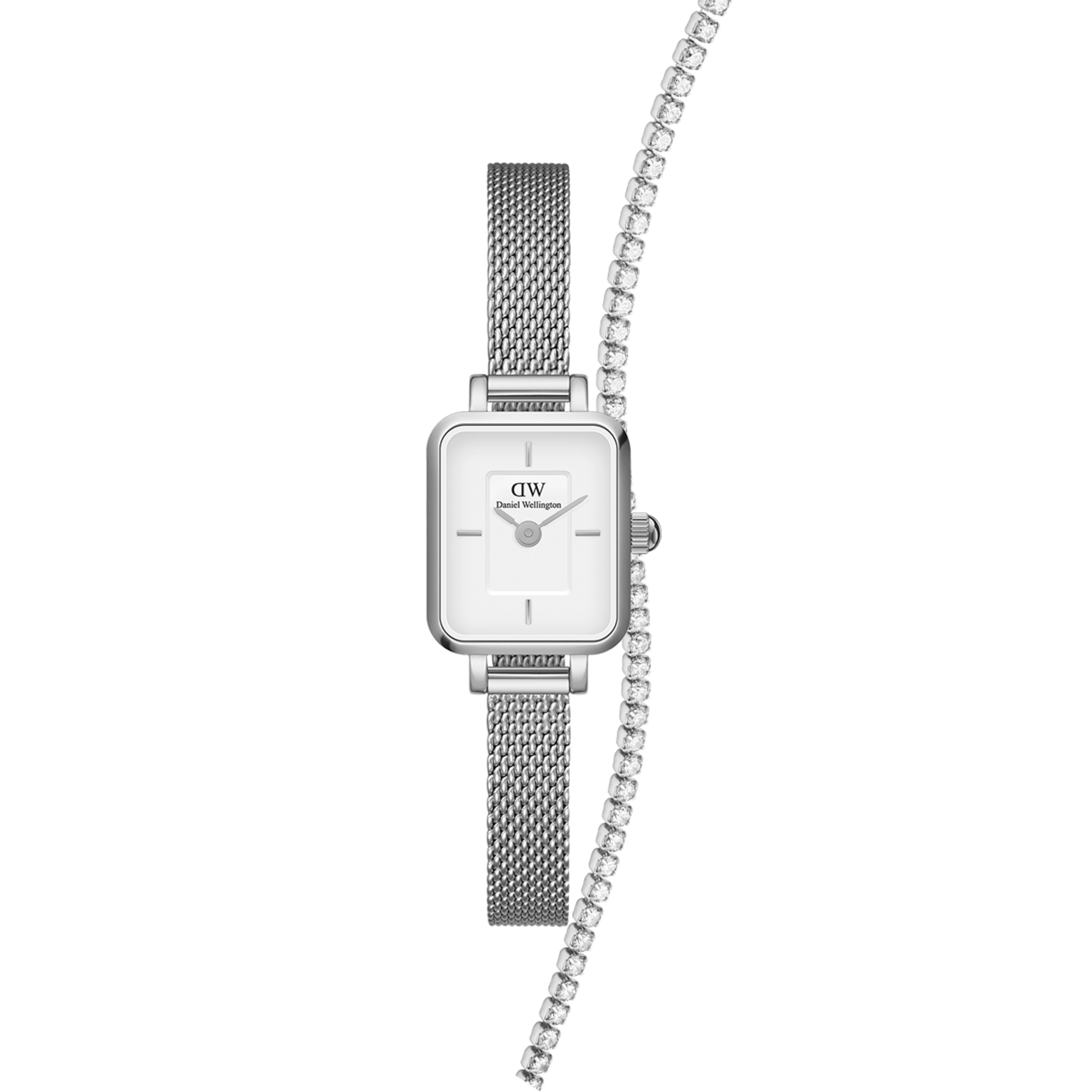 Daniel Wellington Bundle : Quadro Mini + Tennis Bracelet Silver